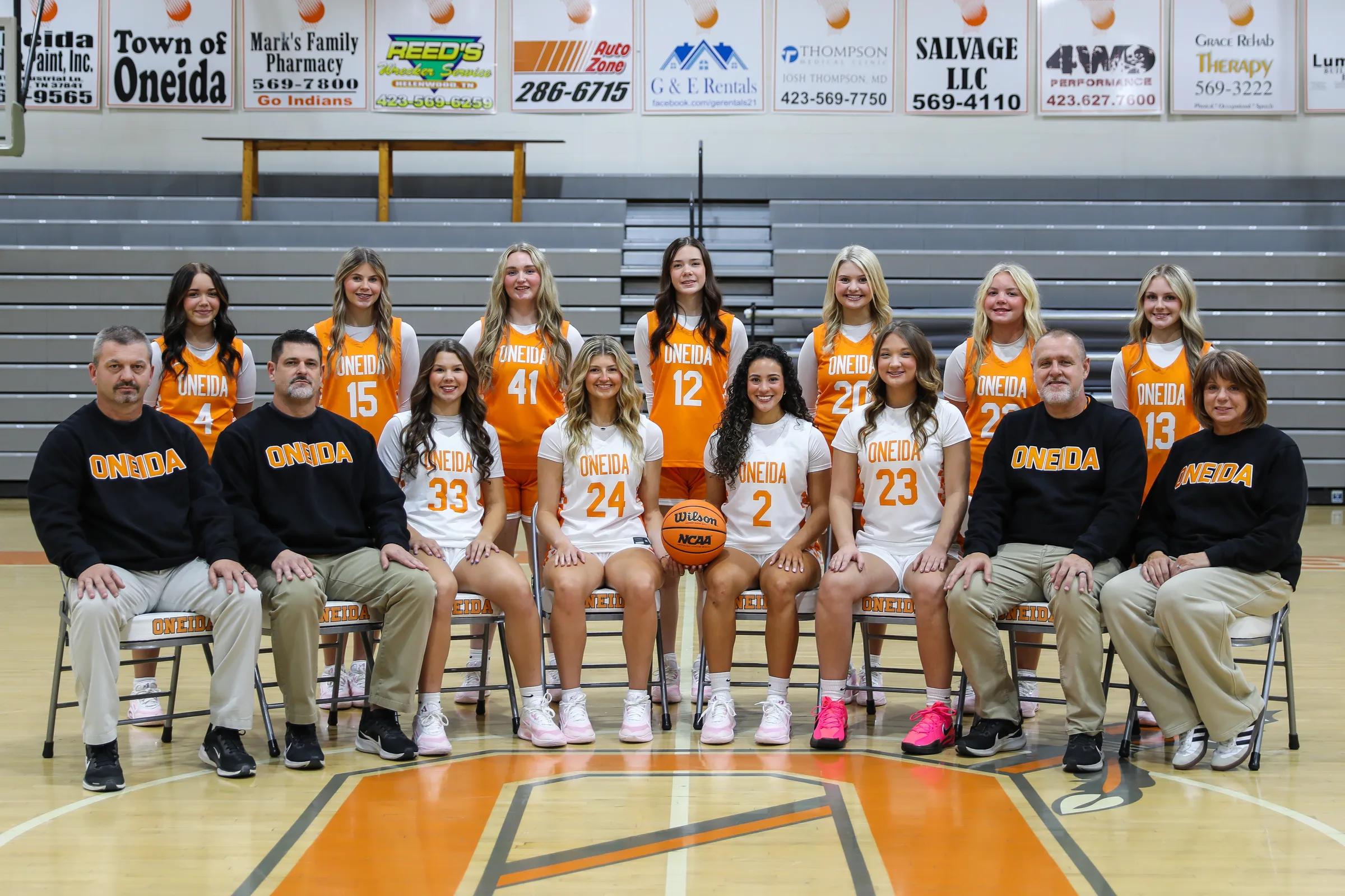 Varsity Girls Basketball team photo